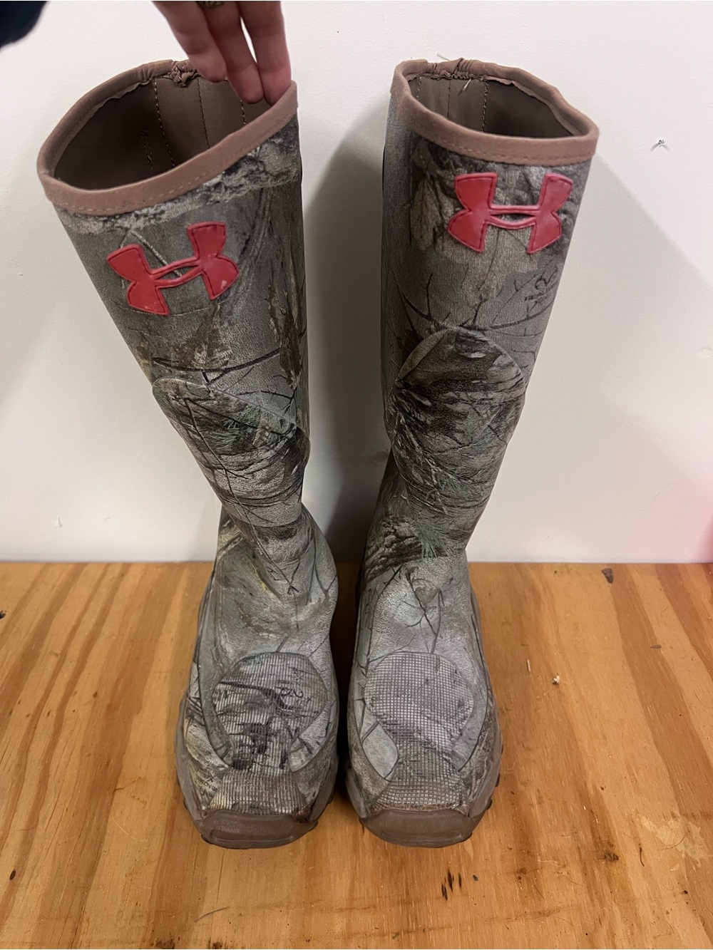Under Armour Realtree Women's Size 8 14" Hunting Boots B448 Preowned